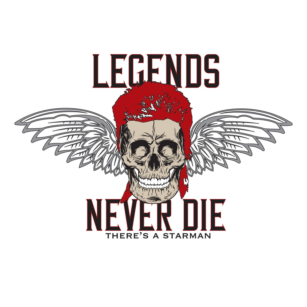 'Legends Never Die - Bowie' design by Steven Fellowes