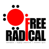 'Free Radical' Art-Shirt design by Gary McFeat, natural colourway