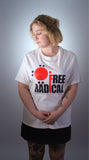 Women's natural Art-Shirt 'Free Radical' by Gary McFeat, GOTS certified organic cotton
